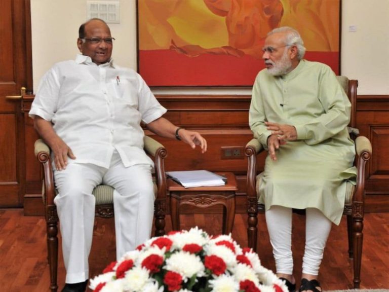 sharad pawar may share dias with pm modi maha dy cm ajit pawar amid ongoing ncp power tussle