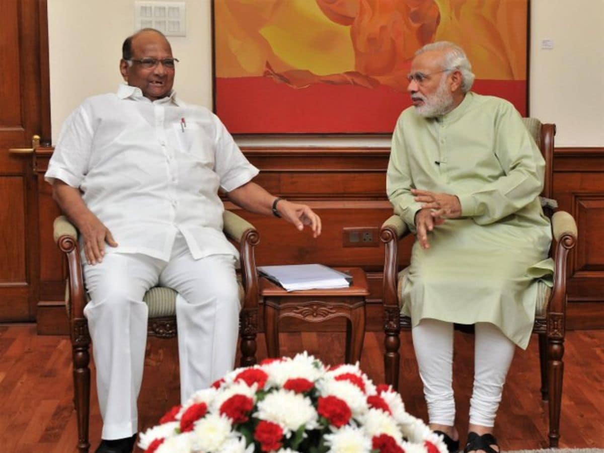 sharad pawar may share dias with pm modi maha dy cm ajit pawar amid ongoing ncp power tussle