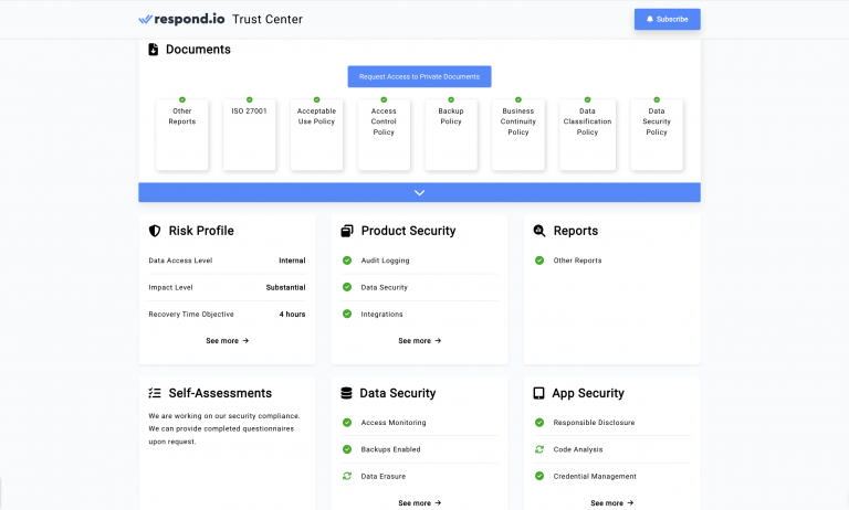respond io ISO cert