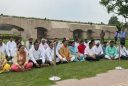 delhi bjp leaders purify rajghat with gangajal after aaps visit