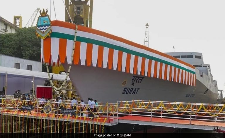navys under construction warship surats crest unveiled