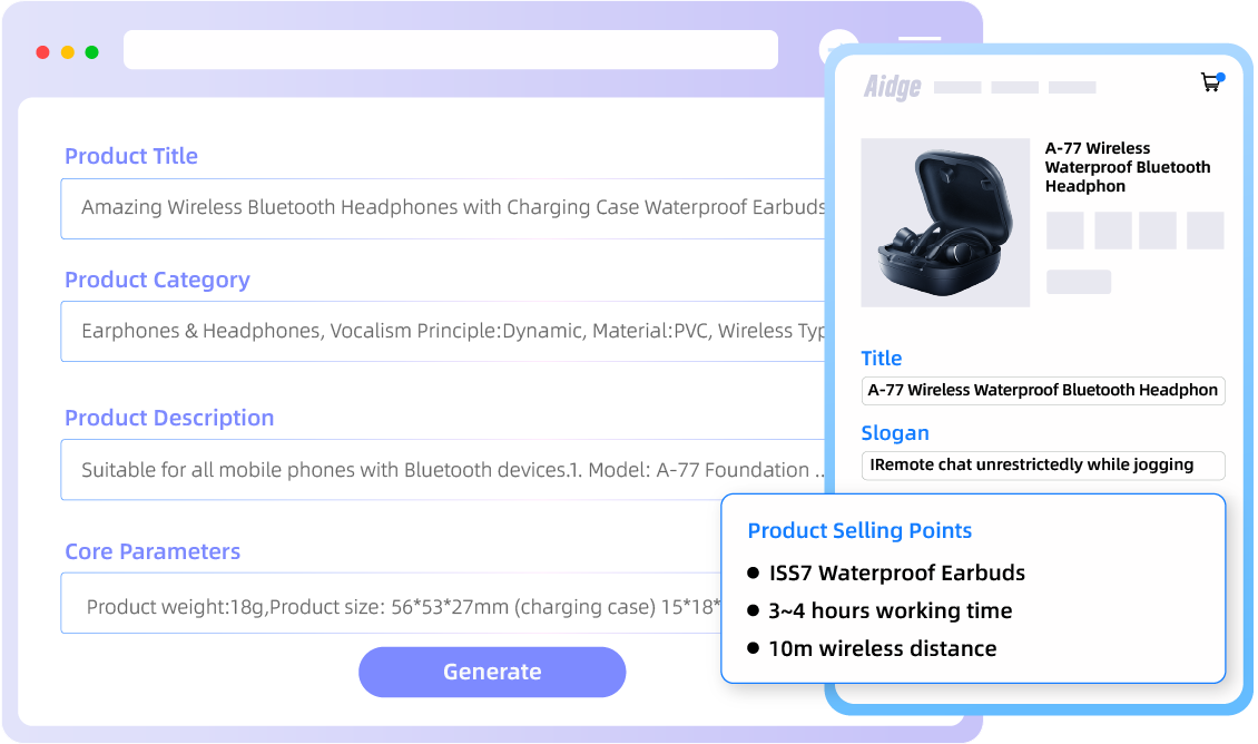 Selling point extration Extracts