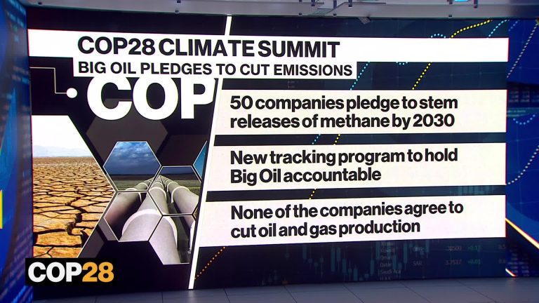 cop28 climate summit 2023 exxon aramco lead emissions cut pledge