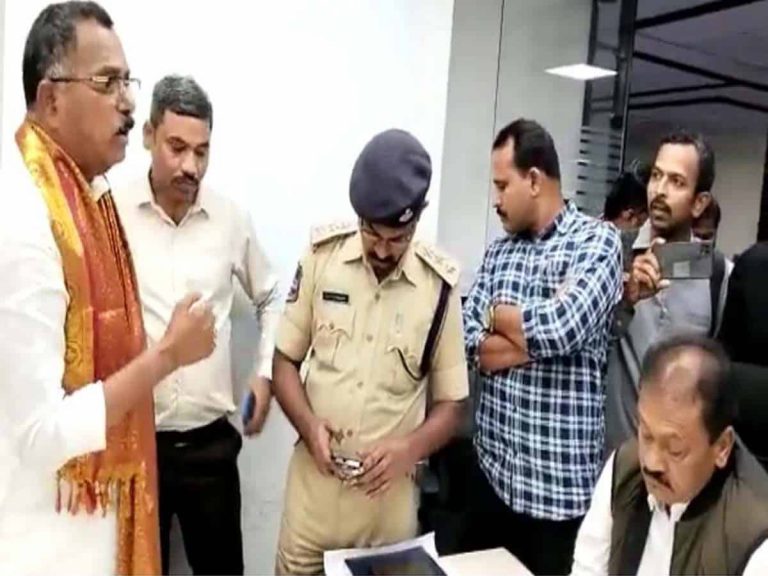 police raid congress poll strategist sunil kanugolus office in hyderabad
