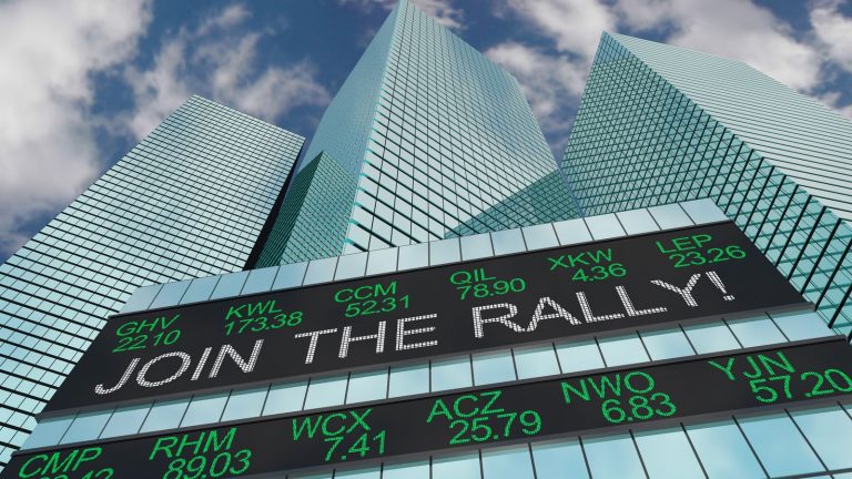 stock market rally large