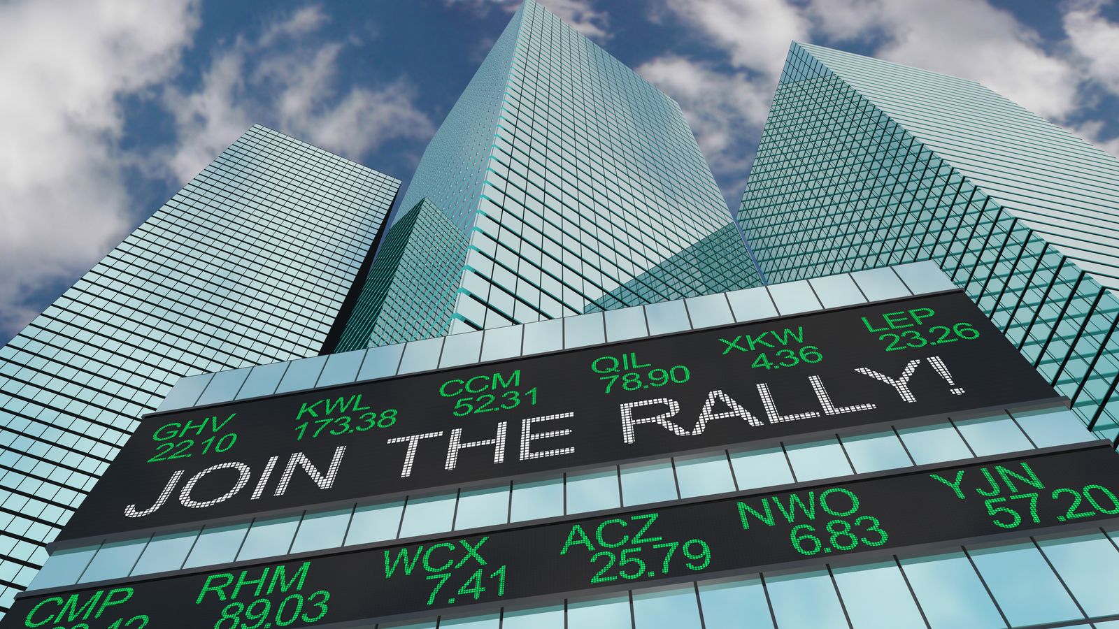stock market rally large