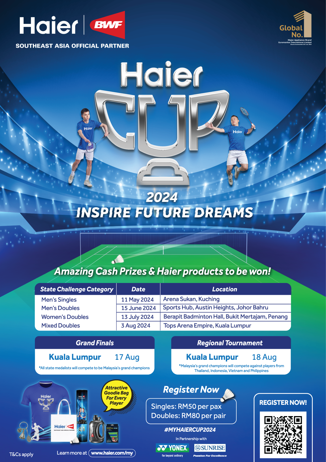 Haier Cup 2024 Schedule