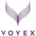 VOYEX logo purple on white