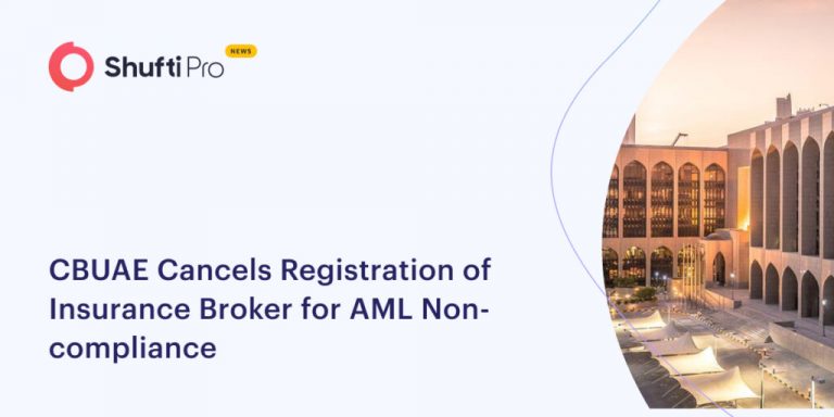 CBUAE Cancels Registration of Insurance Broker for AML Non compliance 1024x512 1