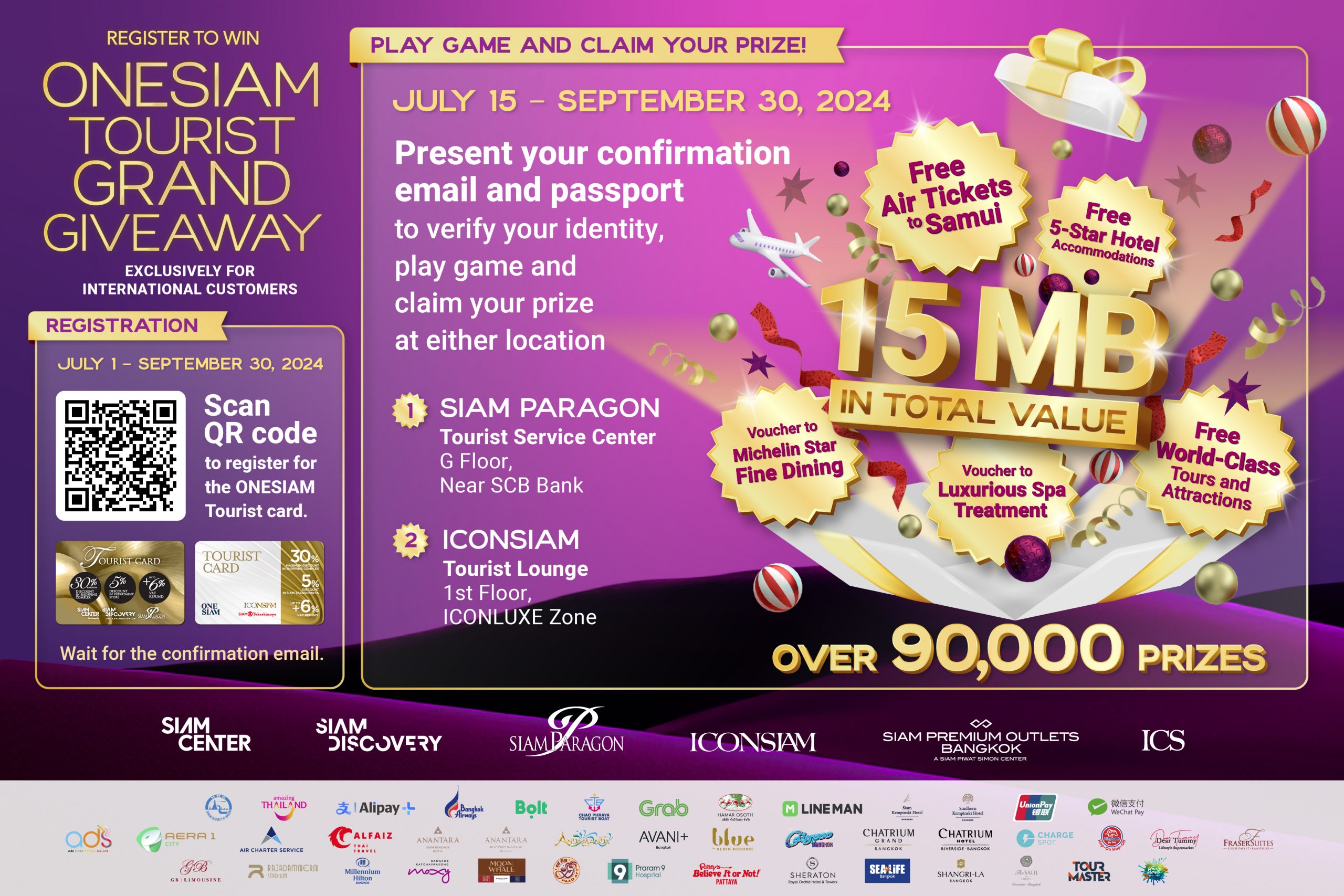 ONESIAM Tourist Grand Giveaway I