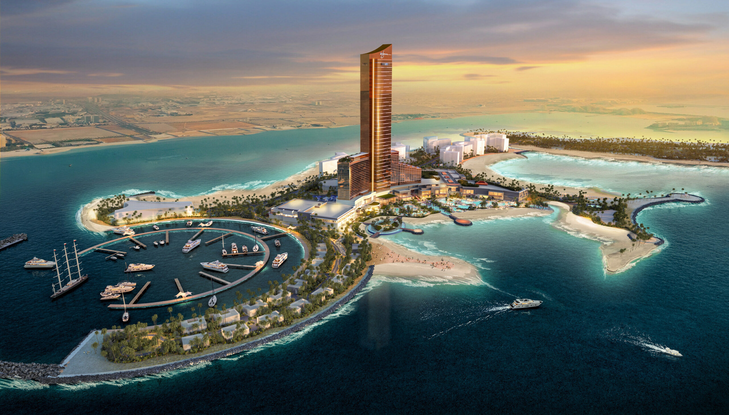 Wynn Al Marjan Island View of island