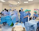 Prof Dr Kawamura observes the IV