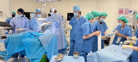 Prof Dr Kawamura observes the IV