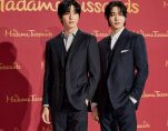 Ahn Hyo Seop with wax figure at