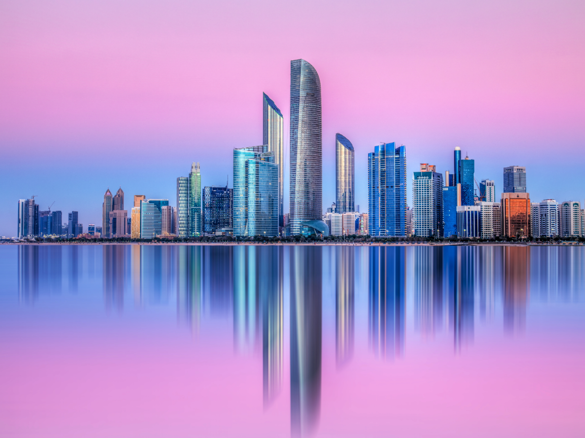 abu dhabi city skyline