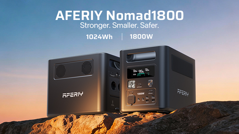 AFERIY Unveils Next-Generation Portable Power Station Nomad1800 at CES