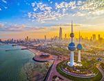 Vibrant Sunset over Kuwait City