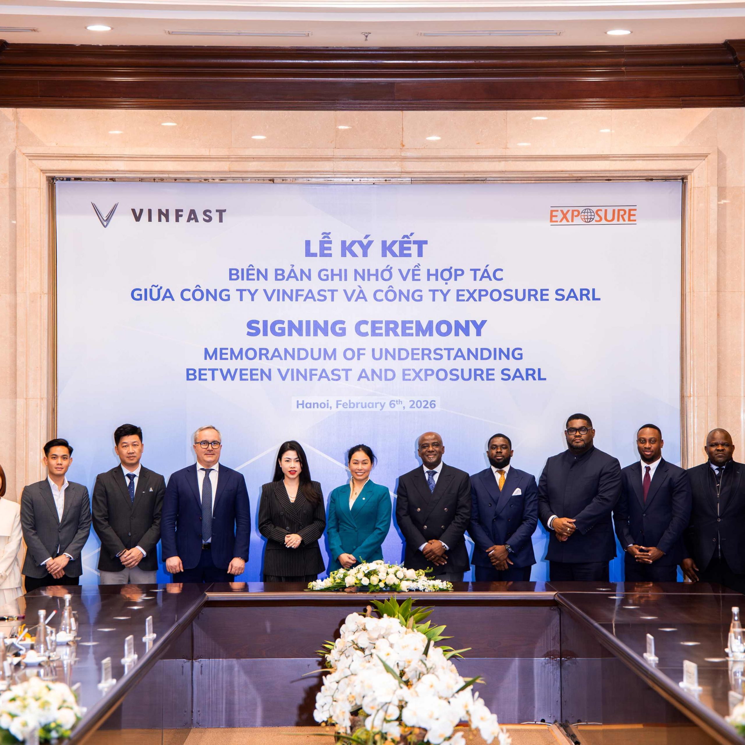 VinFast and Exposure SARL Sign Mou to Promote Green Transportation in The Democratic Republic of Congo
