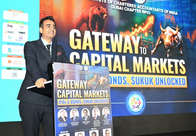 ICAI Chairman Rishi Chawla speaks at the Conference titled Gateway to Capital Markets